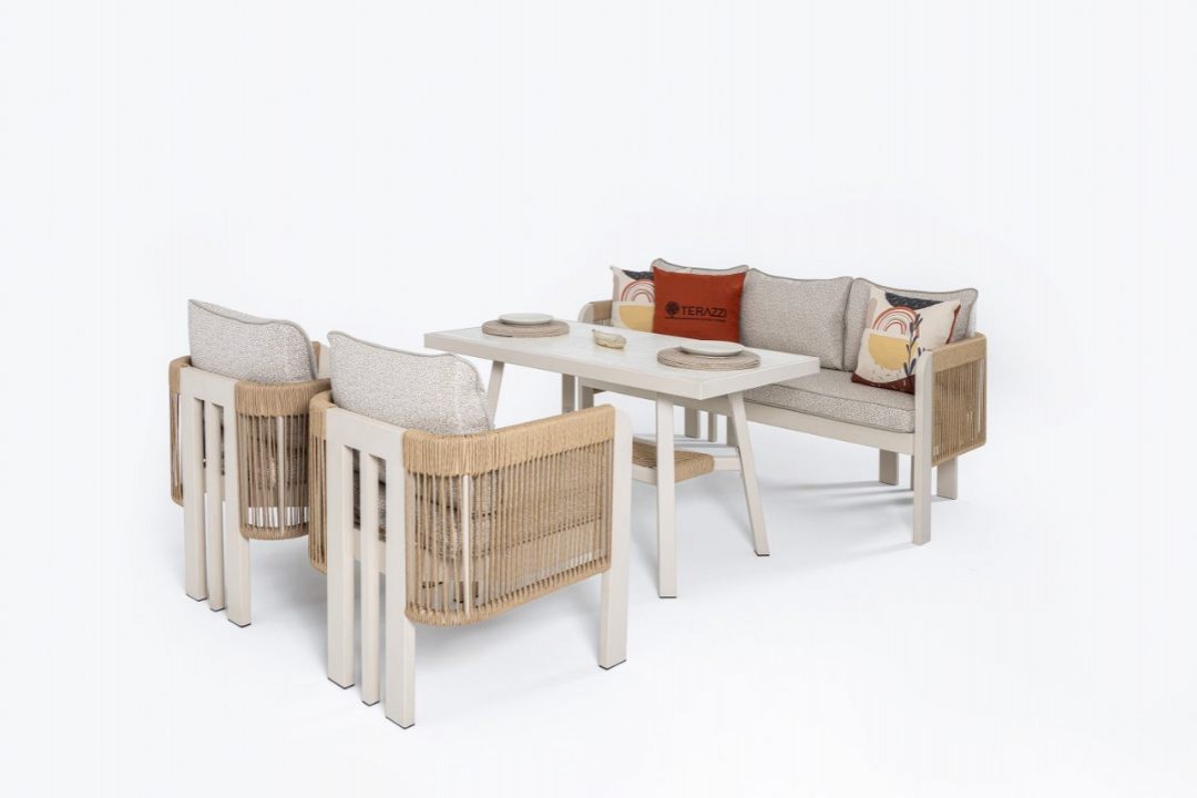 Atlas Midi 3-1-1 Seramik Sehpalı Oturma Grubu