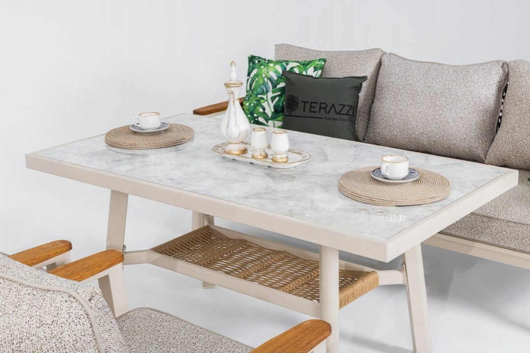 Astoria 3-1-1 Cam Sehpalı Oturma Grubu