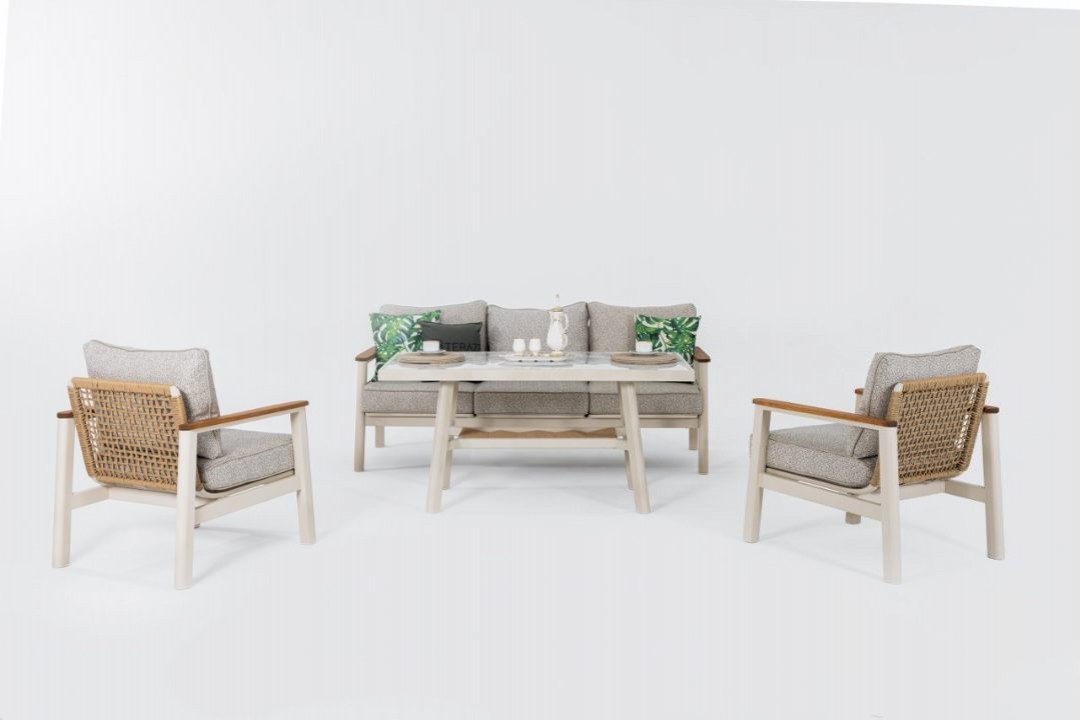 Astoria 3-1-1 Cam Sehpalı Oturma Grubu