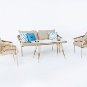 Aqua Midi 3-1-1 Cam Sehpalı Oturma Grubu