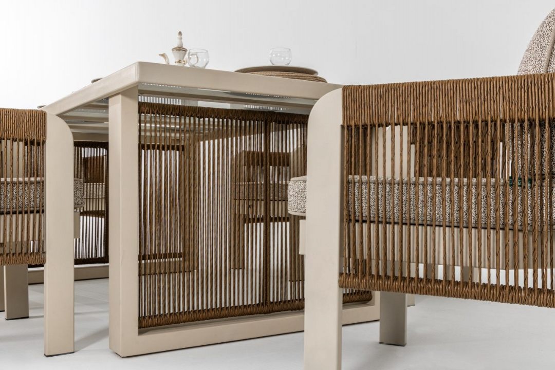 Atlas Seramik Cam Tablalı [100x200] Masa Takımı