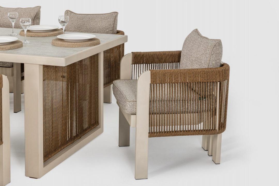 Atlas Seramik Cam Tablalı [100x200] Masa Takımı