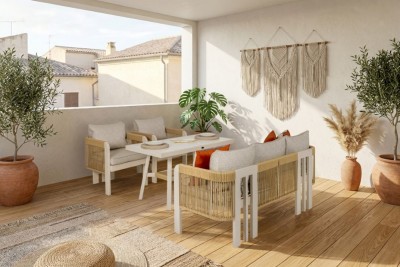 Atlas Midi 3-1-1 Seramik Sehpalı Oturma Grubu