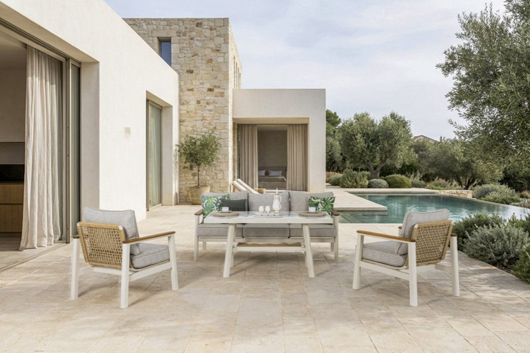 Astoria 3-1-1 Cam Sehpalı Oturma Grubu