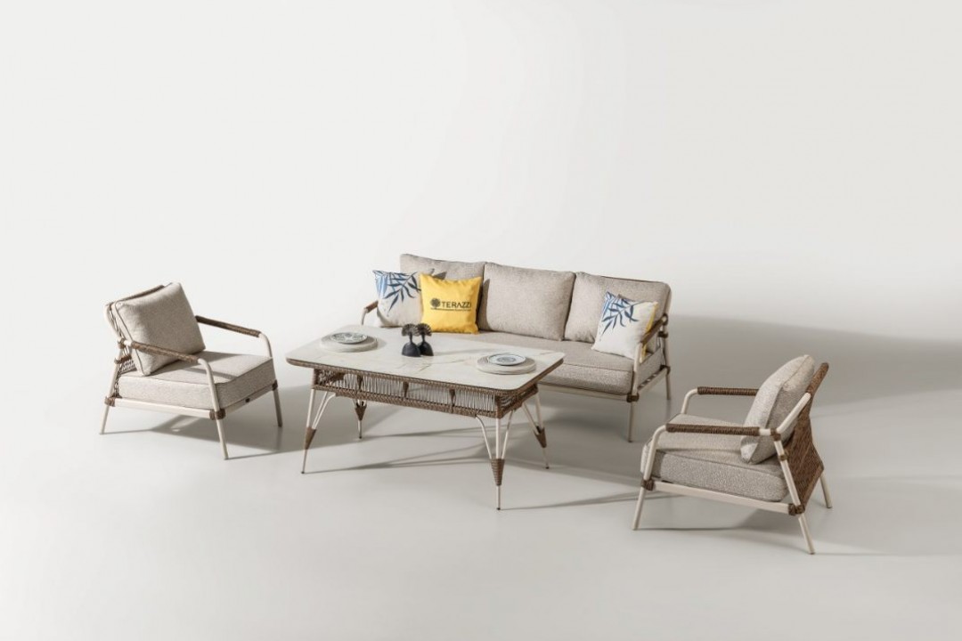 Belinda 3-1-1 Cam Sehpalı Çay Seti