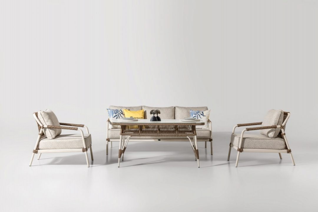 Belinda 3-1-1 Cam Sehpalı Çay Seti