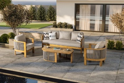 Ares Wood 3-1-1 Sehpalı Oturma Grubu