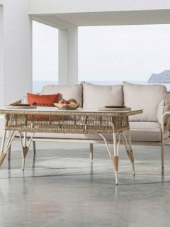 Aqua 3-1-1 Cam Sehpalı Oturma Grubu