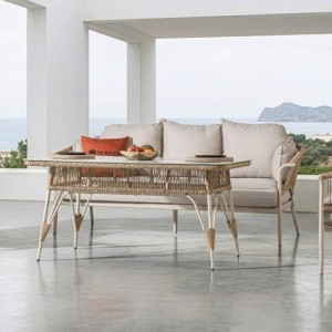 Aqua 3-1-1 Cam Sehpalı Oturma Grubu